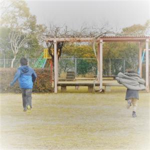 公園はすでに2人のお庭に&#8252;