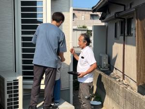 勝手口も（スバル君も一緒に）